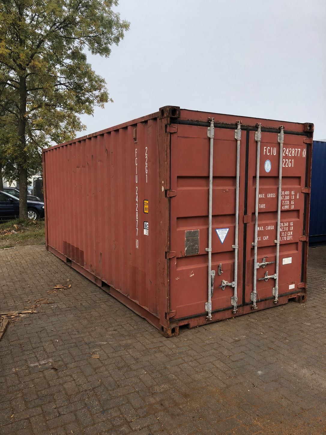 Gebruikte 20 ft. zeecontainer gecertificeerd — BEOZ BV Waalwijk Rotterdam